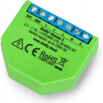 Regulátor osvětlení SHELLY Dimmer 2 - 230 V WiFi - aplikace pro Android / iOS