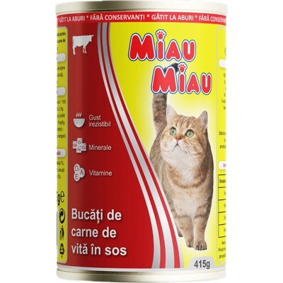 Miau Miau Adult Beef 415 g – Zbozi.Blesk.cz