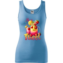 Bloompress dámske tielko Life is sweet stačí si to pripomenúť Svetlo-modrá