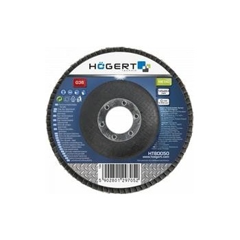 Hogert Diskový brusný kotouč s trnem 125 x 22,4 mm G60 HT8D052