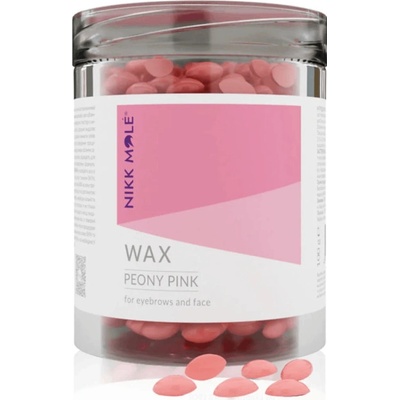 Nikk Mole WAX voskové granule na obočí a obličej Peony Pink 100 g – Zboží Dáma
