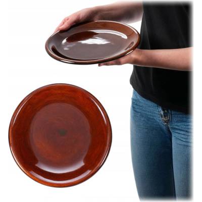 KADAX TALÍŘ HLUBOKÝ KAMENINA 24cm HNĚDÝ