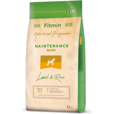 Fitmin Dog Mini Maintenance Lamb & Rice 12 kg