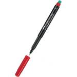  Перманентен тънкописец Faber-Castell OHP F Черве (1602006-07-1005210224)