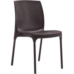 Novussi NOVUSSI-Стол SUNNY RATTAN (R009)КАФЯВ D: 56cm/ H: 84cm/W: 45cm/SH: 45 (0142311)