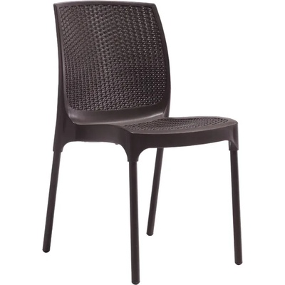 Novussi NOVUSSI-Стол SUNNY RATTAN (R009)КАФЯВ D: 56cm/ H: 84cm/W: 45cm/SH: 45 (0142311)