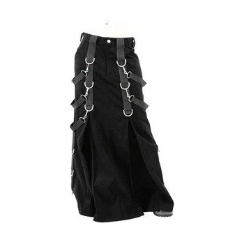 Gotická sukně pánská dlouhá s popruhy