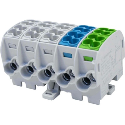 SIMET Spínací blok Al/Cu 80150 SIMBLOCK šedý/ne/zie SCB 25-5X 81500020