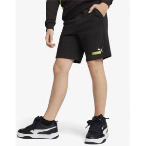 PUMA Essentials+ 2 Color Logo Shorts Black/Yellow - magazinko