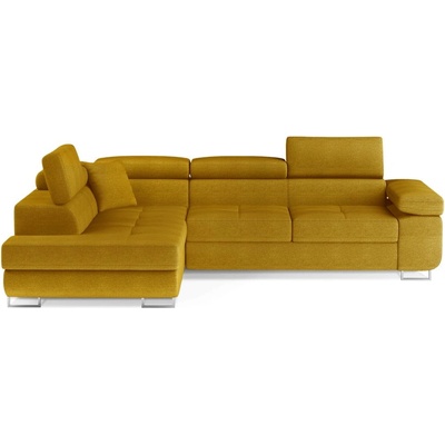 Eltap Жълт разтегателен ъглов диван с място за съхранение (ляв ъгъл L форма) Anton - ELTAP (An_50)
