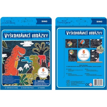 Vyškrabovacie obrázky Dino