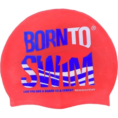 BornToSwim silicone cap junior червен