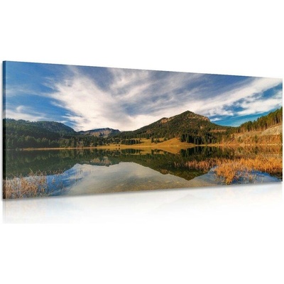 Obraz jezero pod kopci - 120x60
