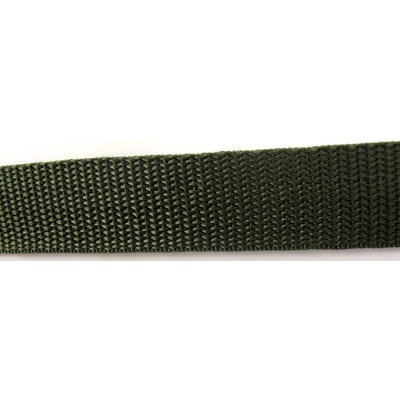 Polypropylénový popruh - khaki - šírka 2,5 cm
