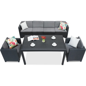 BICA Техноратанов комплект Colorado Apetito Max 6 антрацит Bica (BCHCOL6ANT)