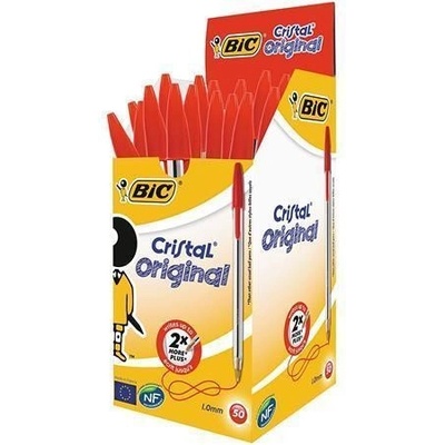BIC Cristal Original červená s víčkem 8373619