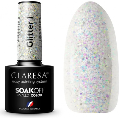 Claresa Gél lak Glitter 1 5 g