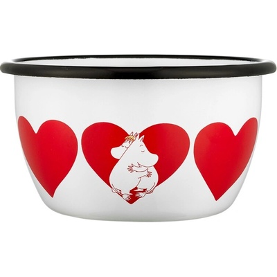 Muurla Miska Moomin Heart smalt 0,6 l