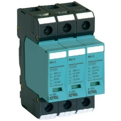 KIWA Zvodič prepätia 1000VDC/40kA PO II 82.072 3 PH C FV aplikácie