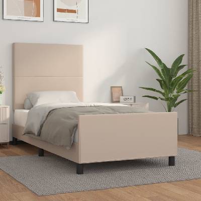 vidaXL 3125428 Rám postele s čelem umělá kůže / barva cappuccino