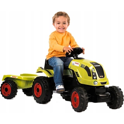 Smoby Šlapací traktor Class zelený s vozíkem