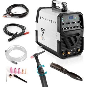 STAHLWERK Заваръчен апарат - електрожен STAHLWERK AC/DC WIG/TIG 200 Puls ST IGBT SET 1/ 10-200 А (1021) Заваръчен апарат