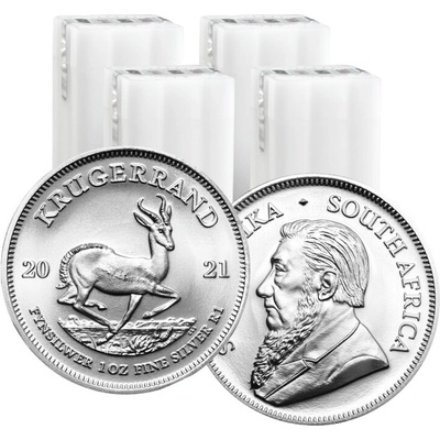 Strieborná investičná minca Krugerrand 1 Oz - 100ks a viac