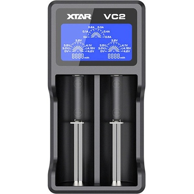 XTAR Multifunkční nabíječka baterií VC2 2 sloty