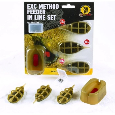 Extra Carp Method Feeder Set 20,25,30g + formička