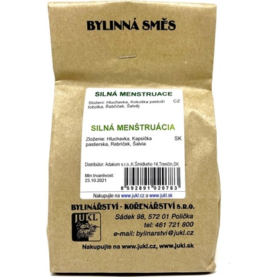 JUKL Bylinkový čaj Silná menstruace 100 g