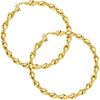 Zlaton Náušnice žluté zlato kruhy 8.15g 7cm 001001003236