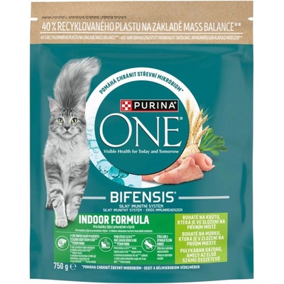 Purina ONE Bifensis Indoor morka 750 g