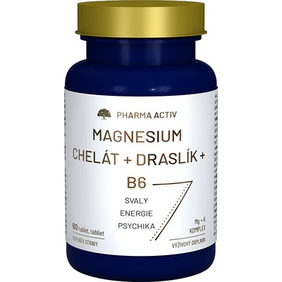 Magnesium Chelát + Draslík + B6 60 tabliet