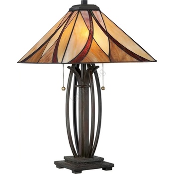 Image 1 of Elstead Lighting QZ-ASHEVILLE-TL - Настолна лампа Tiffany ASHEVILLE 2xE27/60W/230V (ED0152)