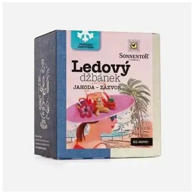 Sonnentor Ledový džbánek jahoda zázvor BIO 6 x 44 g