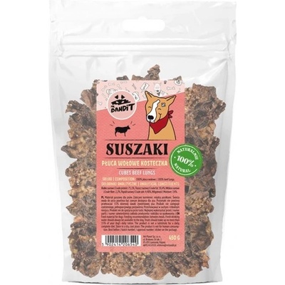 VetExpert Mr. Bandit Lungs beef cubes - лакомство за куче, телешки дроб на кубчета, 180 гр - Полша