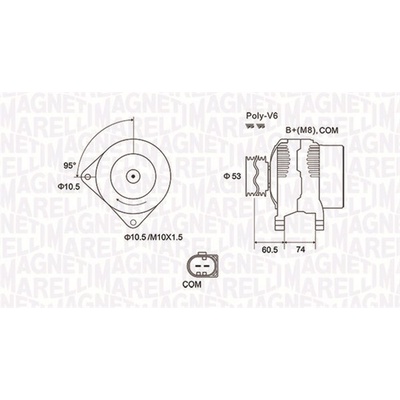 MAGNETI MARELLI generátor 063731905010