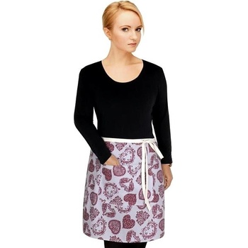 Brotex Kuchynská zástera do pása krajkové srdce