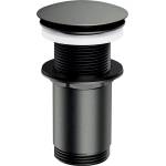 OMNIRES Клапан за мивка Omnires Click-Clack, четкан графит, без преливник (A716GR)