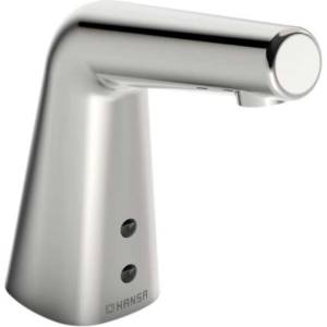 Hansa Designo - Електронна смесителна батерия за умивалник с мрежово захранване, Bluetooth, хром 51932211 (51932211)