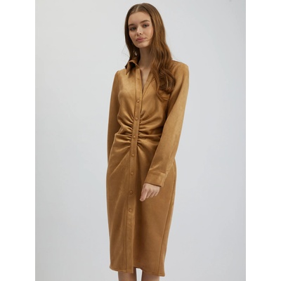 orsay Кафява дамска рокля по тялото от велур ORSAY Orsay | Kafyav | ЖЕНИ | M