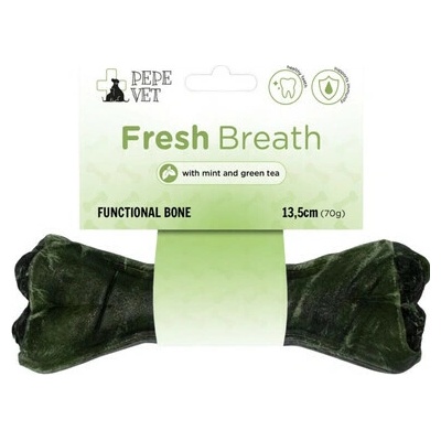 PAKA ZWIERZAKA PEPE Vet Funkční kost Fresh Breath 13,5 cm 70 g