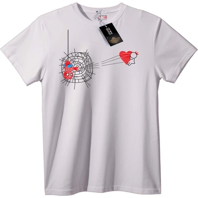 NOONEBRAND Тениска Spider-Man сърце паяжина - 6XL, Black