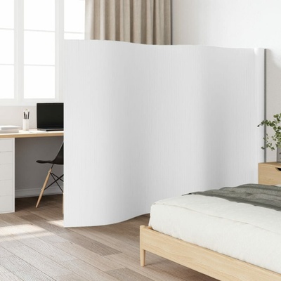 vidaXL Paraván bílý šířka 600 cm výška 165 cm bambus