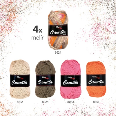 Sada melír "06" - 8 odstínů příze Camilla