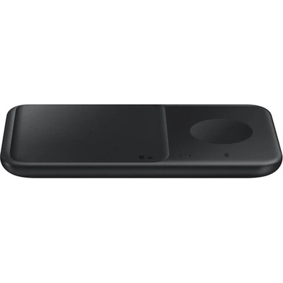 Samsung Wireless Charger Duo EP-P4300BBEGEU - двойна поставка (пад) за безжично захранване на мобилни устройства, Galaxy Watch и слушалки (черен)