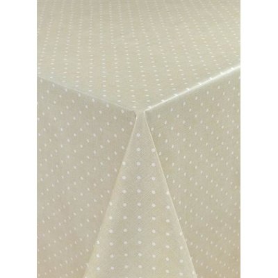 Impol Trade Ubrus PVC 673672 puntíky hnědé návin 20 mx140cm
