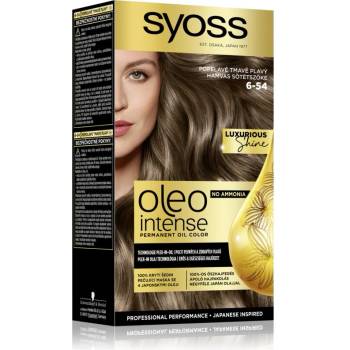 Syoss Oleo Intense перманентната боя за коса с олио цвят 6-54 Ashy Dark Blond