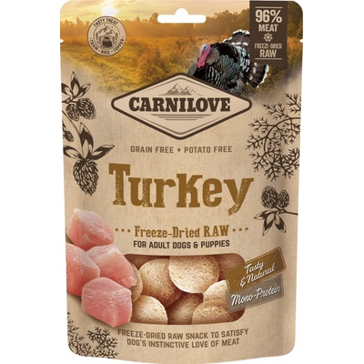 Carnilove Snack GF Freeze Dried Raw Adult & Puppy Turkey 60 g