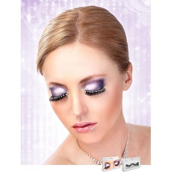 Image 1 of Черни мигли с кристали